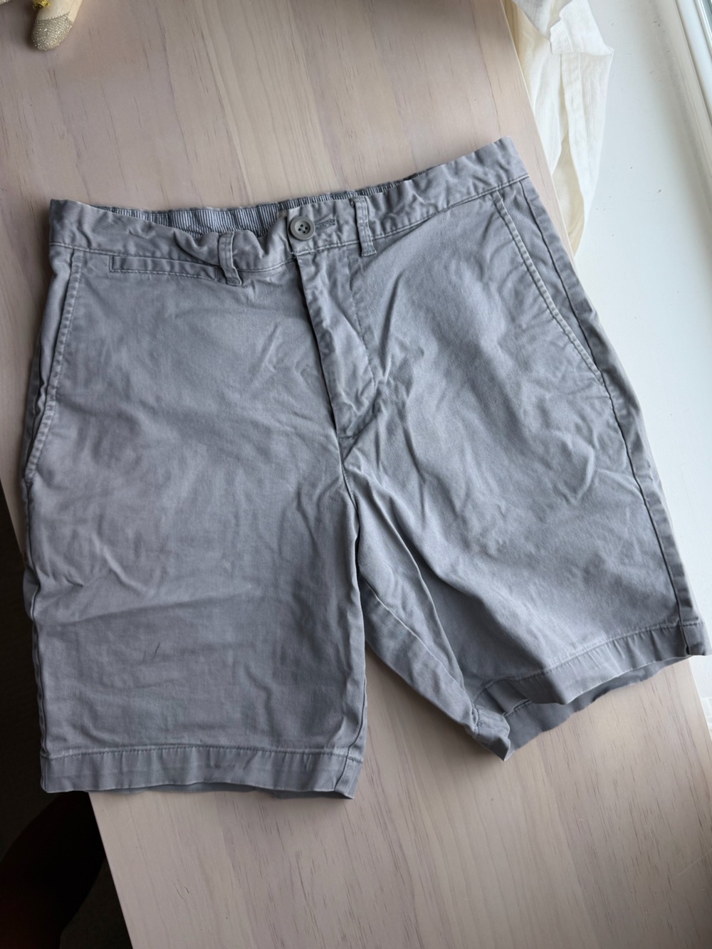 Merona Light Gray Flat Front Cotton Shorts